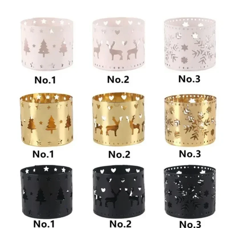 Hollow Out Candle Holder Christmas Home Decoration 1Pc Decorative Candlestick for Table Centerpiece