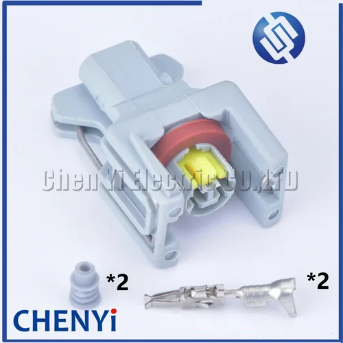 5 juegos de 1,5 mm y 2 pines 1743486 -3 Enchufe de inyector de combustible sellado automático Enchufe de riel de combustible 10811963   conector automotriz 240PC024S8014