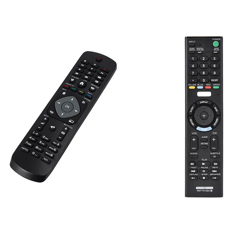 Mando a distancia A46M-2 uds.: 1 Uds. Para YKF347-003 mando a distancia de televisión y 1 Uds. Control remoto de Smart Tv para Sony
