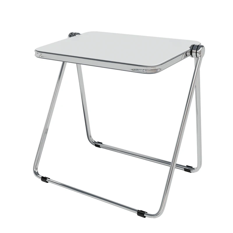 

Acrylic transparent folding table Internet celebrity ins simple modern home bedroom balcony table and chair combination