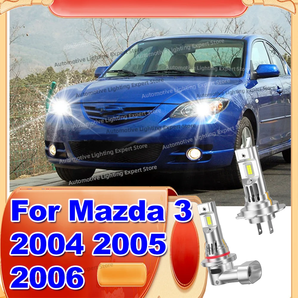 

2/4Pcs LED Headlight Bulbs Tubro 30000LM Atuo Canbus Lamp Plug and Play For Mazda 3 2004 2005 2006