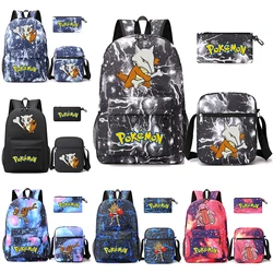 Pokemon Pikachu plecak Anime figurka Charmander studentka tornister Boy Girl duża pojemność torba kartonowa plecaki dla nastolatków