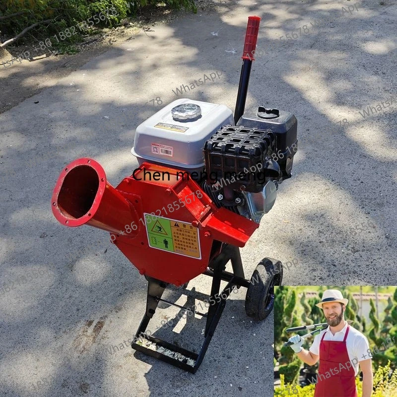 NEW Mini Wood Chipper Crusher Lightweight For Home Use With Branch Crushing Function Bamboo Sugarcane Efficient