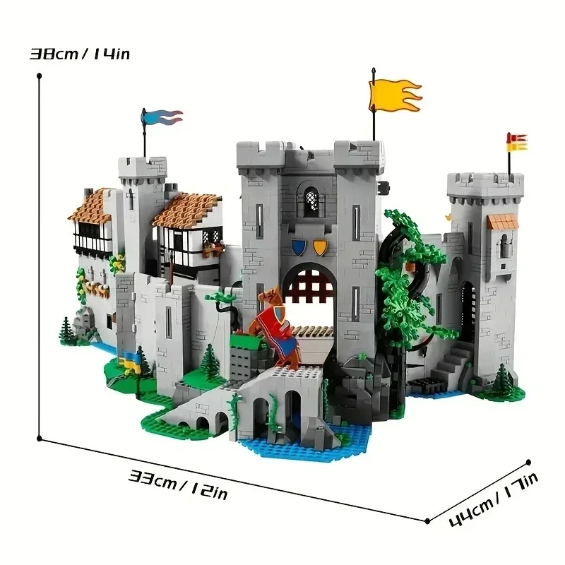 4514PCS Lion King Knights Medieval Castle Bricks Building Blocks Toy Kids Birthday Christmas Gifts Compatible