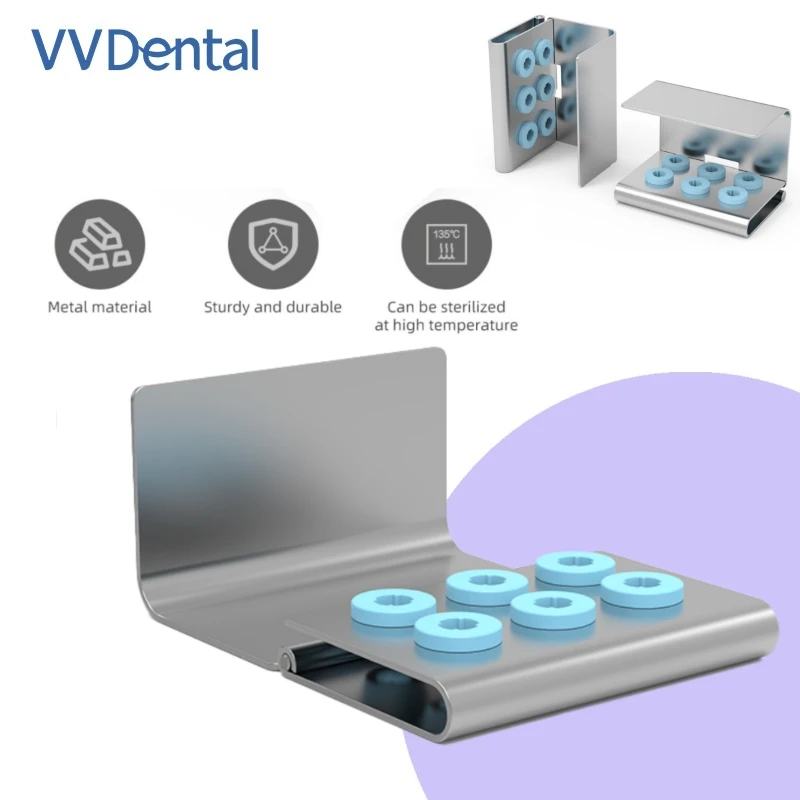 

VV Dental 6 Holes Dental Scaler Tip Sterilization Holder for Dental Equipment EMS/Woodpecker Stainless Steel With/Without Lid