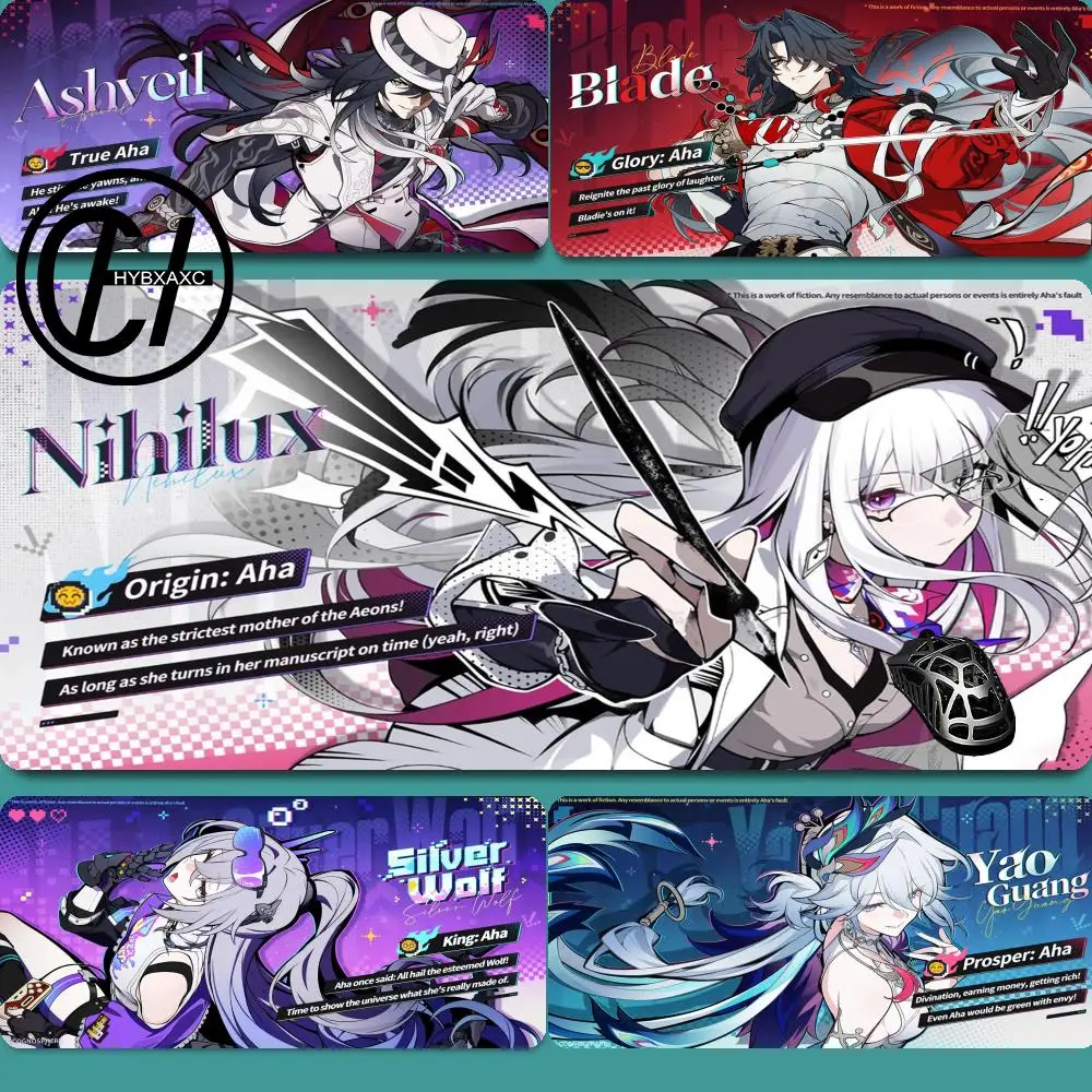 

HD New Sparxie Evanescia Yao Guang Mouse Pad Non-slip Rubber Laptop PC Mousepad Honkai Star Rail Cute Mat Anime Gaming HYBXAXC