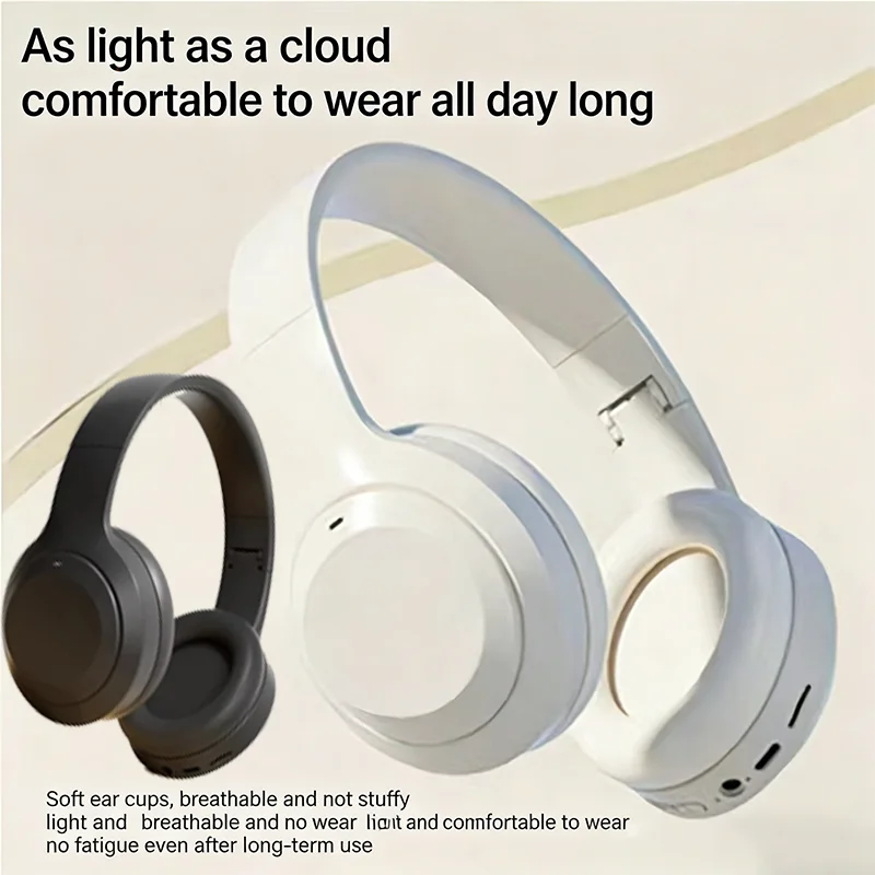 

Беспроводные наушники Bluetooth 5.3, стереонаушники HIFI, игровые наушники с шумоподавлением, складные наушники с микрофоном, новые