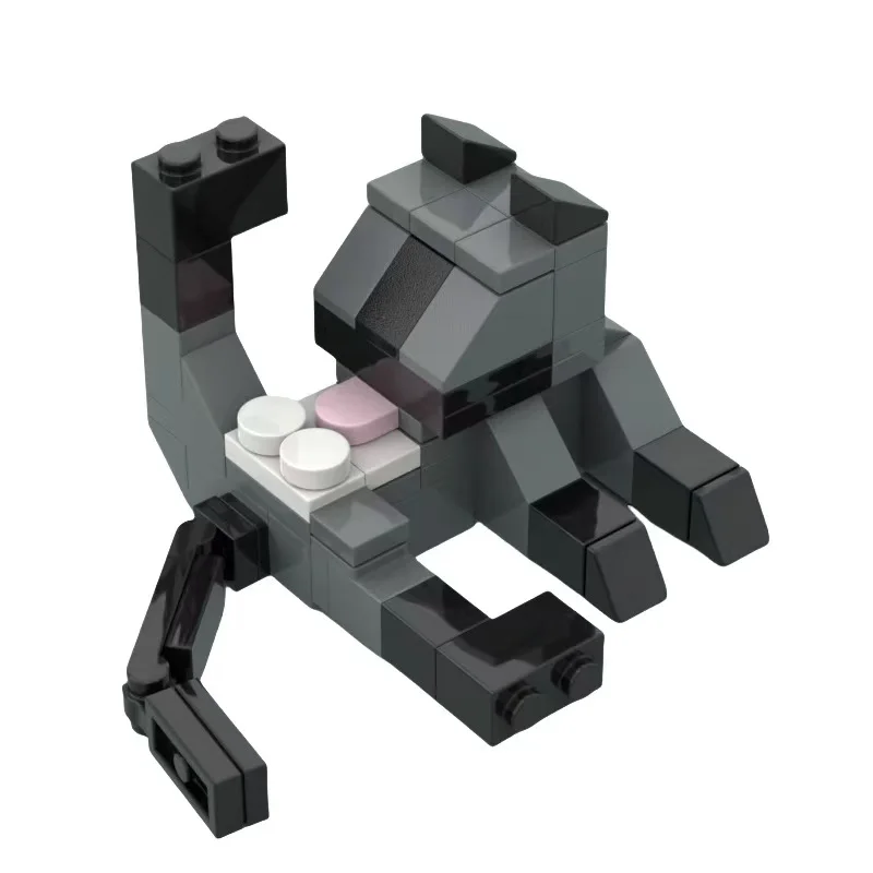 

Random cow cat building blocks, cat assembly toys, small animal ornaments, puzzle compatible with Lego