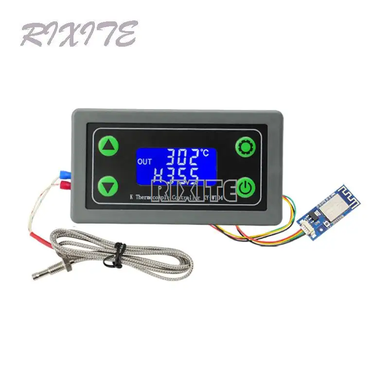Termostat cyfrowy WIFI zdalnie sterowany, wysokotemperaturowy, termopara typu K, regulator temperatury -99~999 stopni WT04