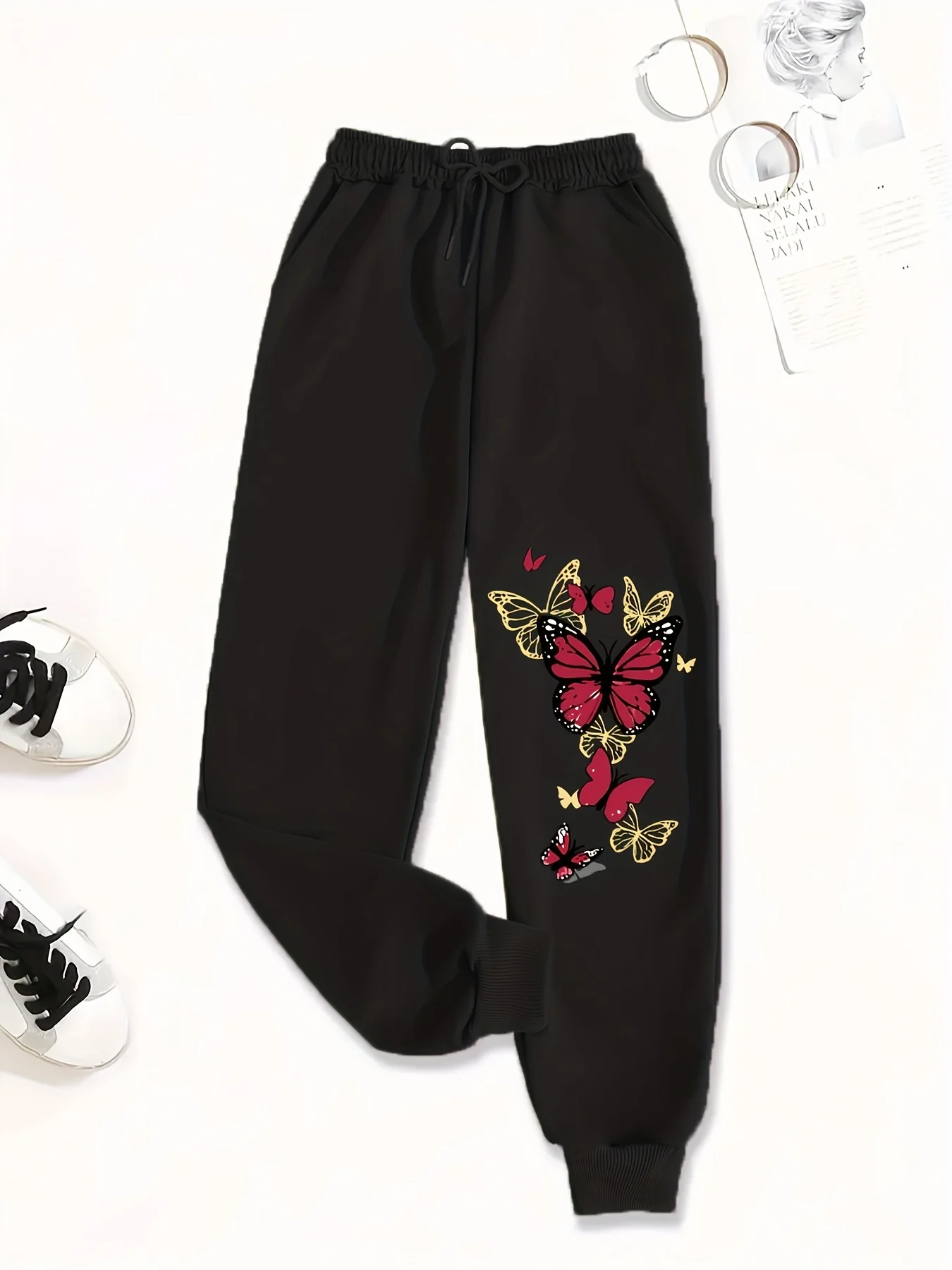 

Женские спортивные штаны The Four Seasons, новые спортивные штаны высокого качества, модные повседневные спортивные штаны, спортивная уличная одежда в стиле Харадзюку y2k