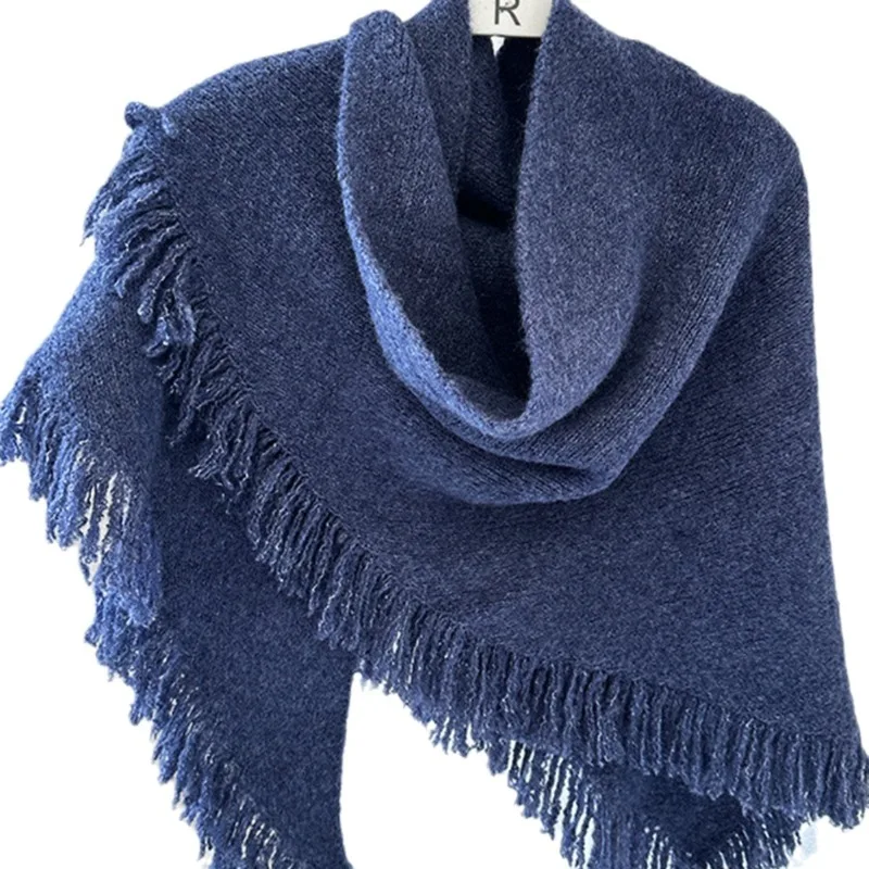 الأكثر مبيعا على طراز شال مهدب متعدد الوظائف للشتاء والخريف نمط جديد للنساء ملابس خارجية أنيقة وشاح الرأس