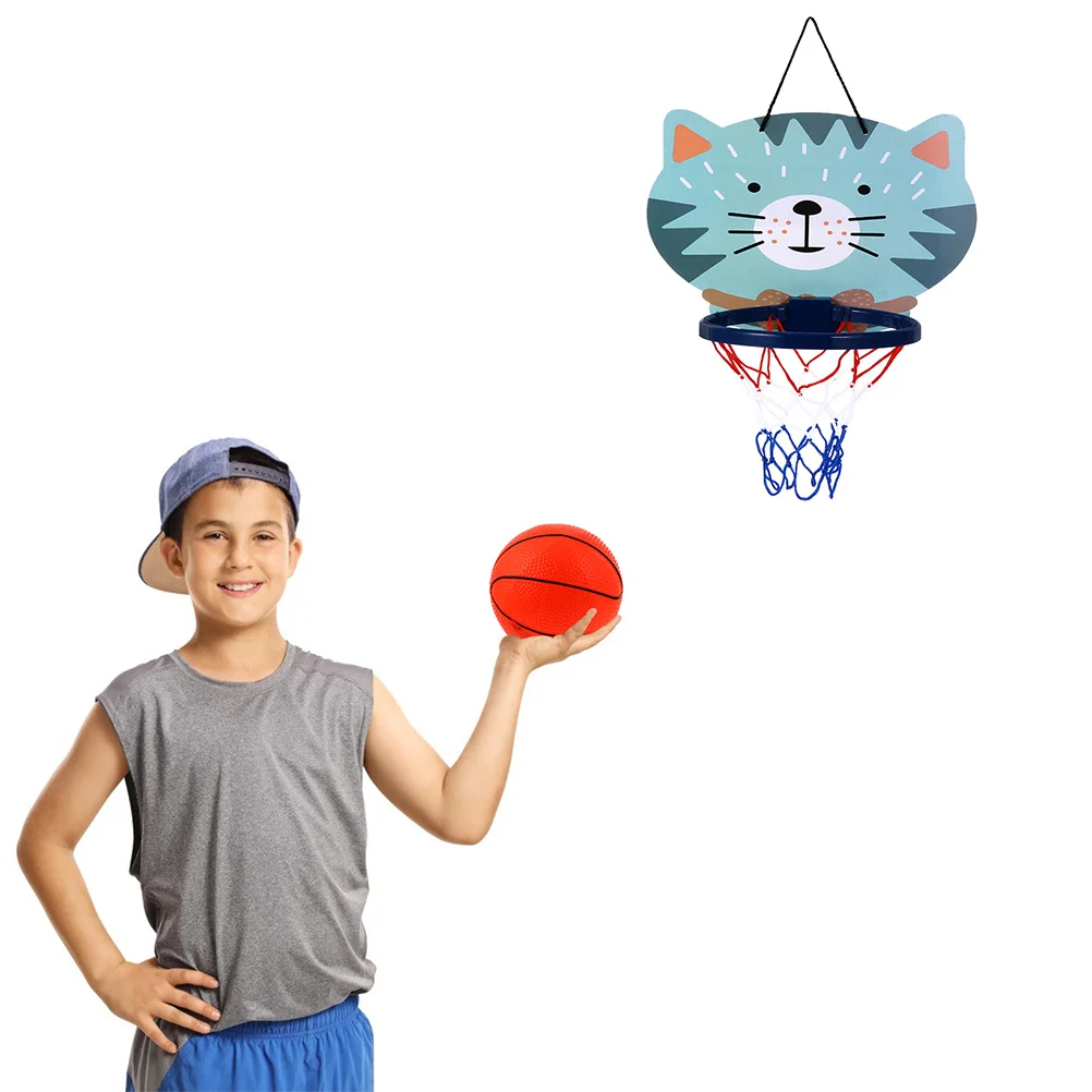 1 ensemble cadre de basket-ball Mini support de basket-ball suspendu dessin animé jeu de sport d'intérieur jouet Coordination œil-main chambre d'enfants maison