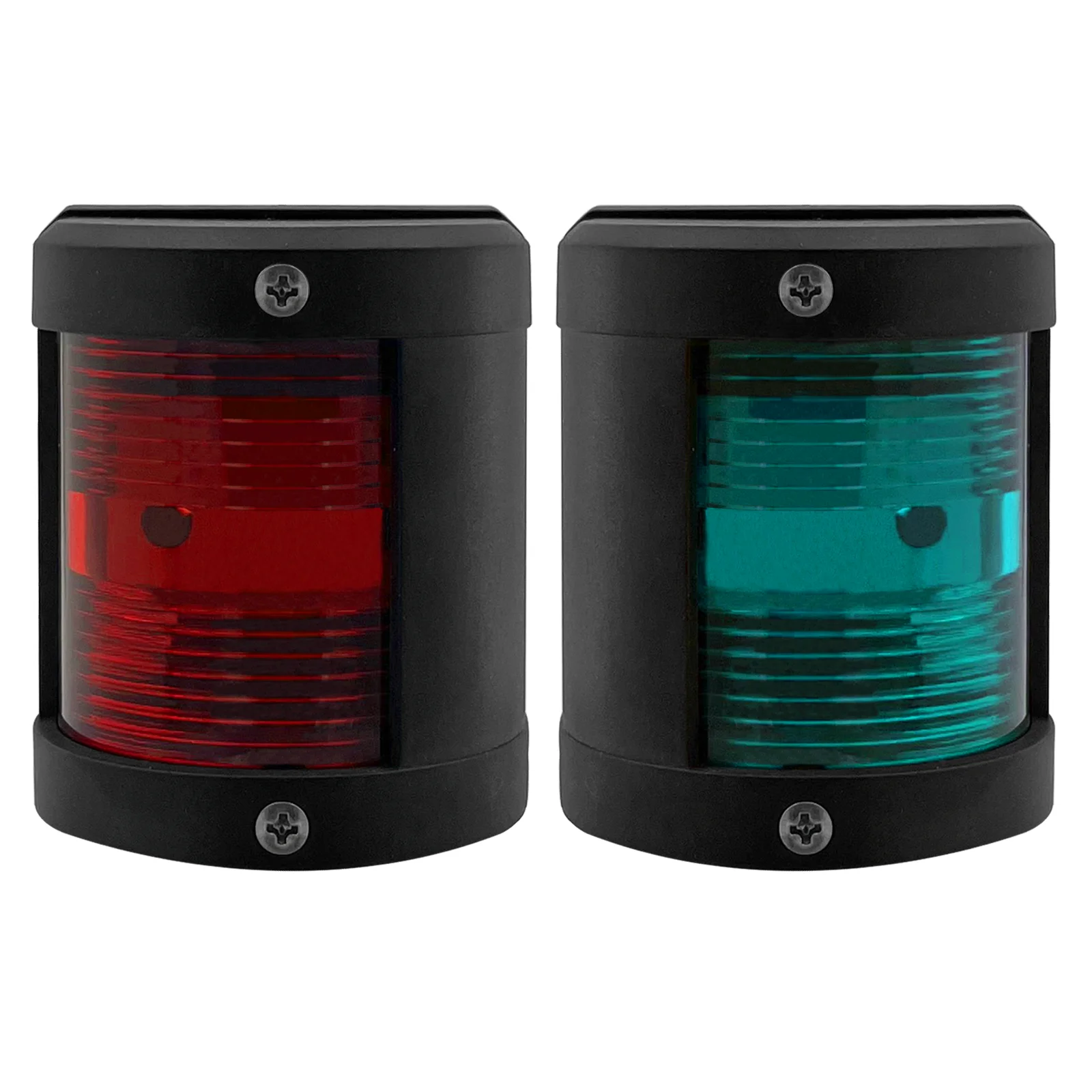 ISURE MARINE Boat Green Starboard and Red Port Side Black Stern LED Navigation Light 90° IP66 Anchor Signal Mast Light