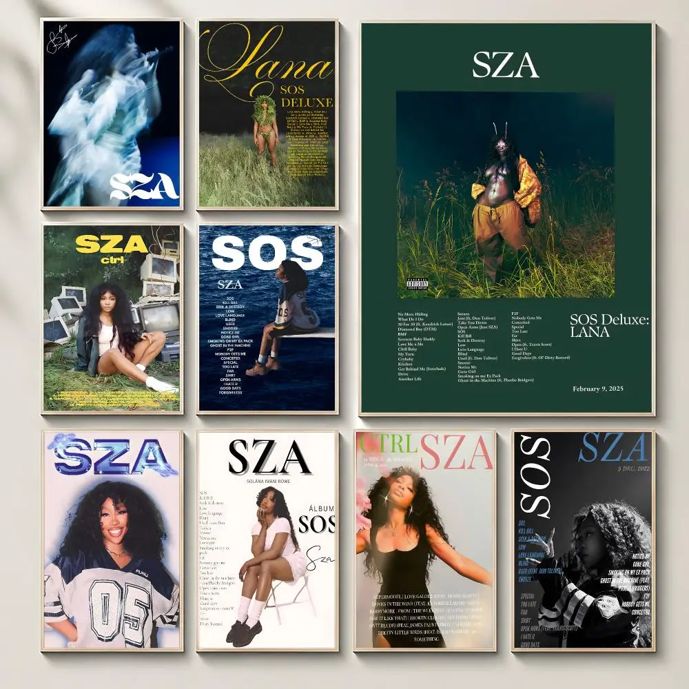 music SZA Poster Poster HD Printing Comfortable and Fresh Style Wall Art Home Decor Living Room Cafe Gift