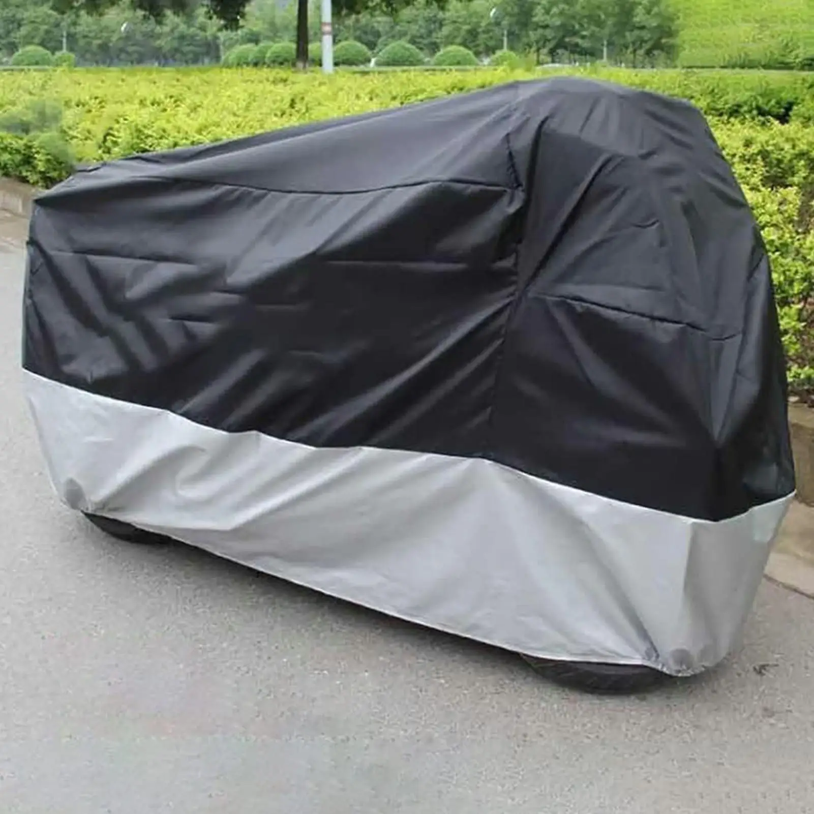 

Motorcycle Cover Heavy Duty Waterproof Bike Cover Outdoor Storage Windproof All Season Storage Protector With Lock-Holes For