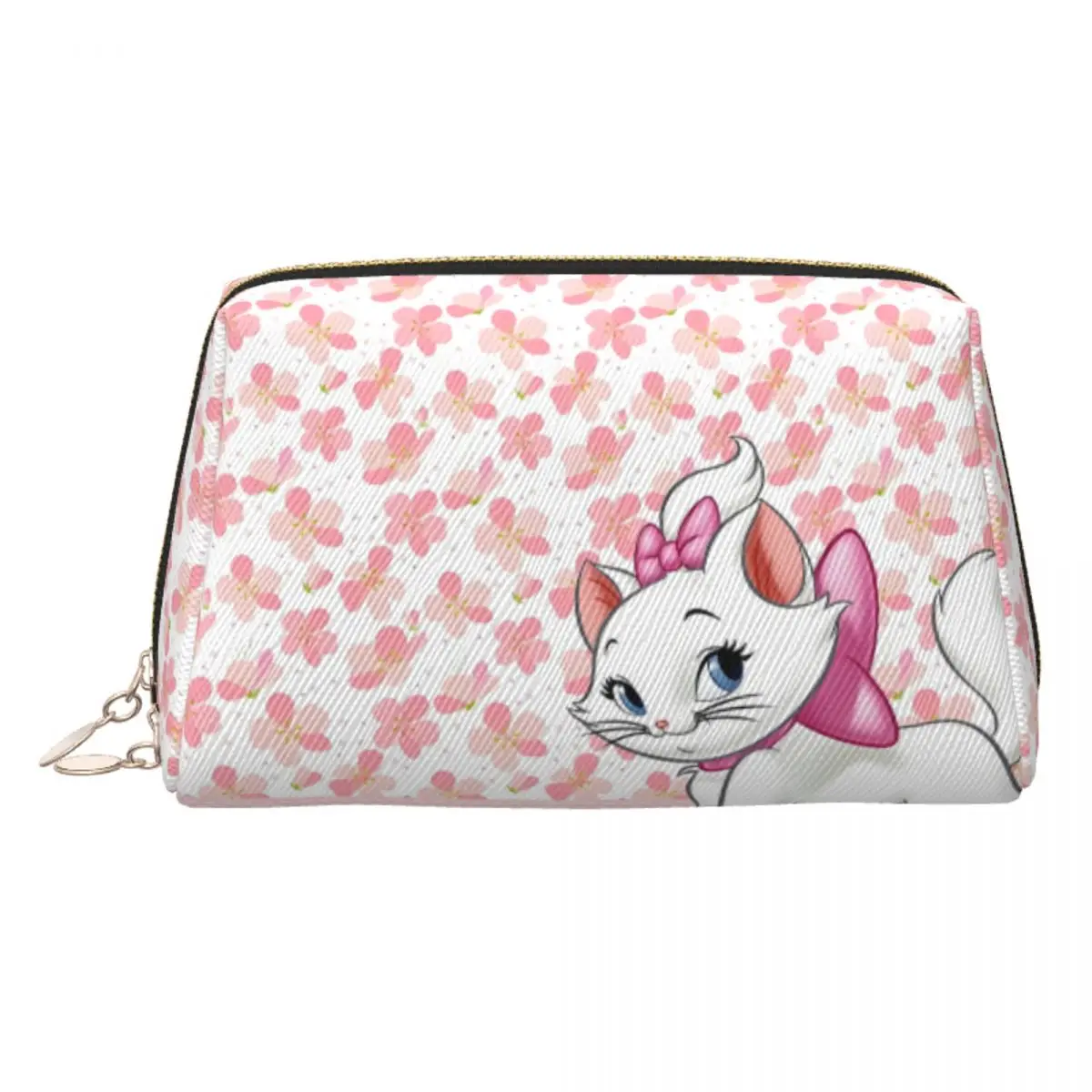 

Пользовательские Kawaii Marie Cat Walking Аниме Дорожная косметичка для женщин Комический косметический органайзер для макияжа Красота для хранения Dopp Kit