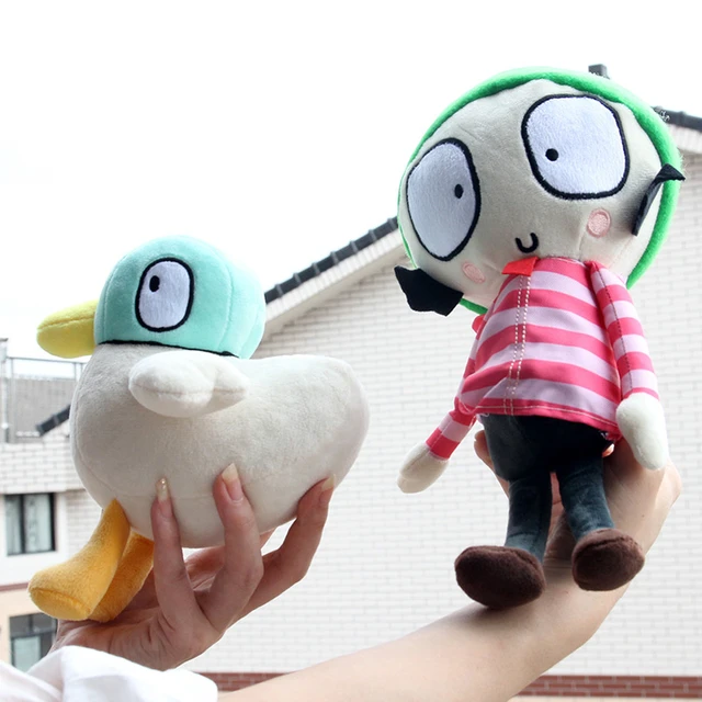 Kawaii Cute Sarah and Duck Plush Doll Anime Soft Stuffed Animal Plushie Toy  Room Decor for Kids Boy Brithday Christmas Gift - AliExpress