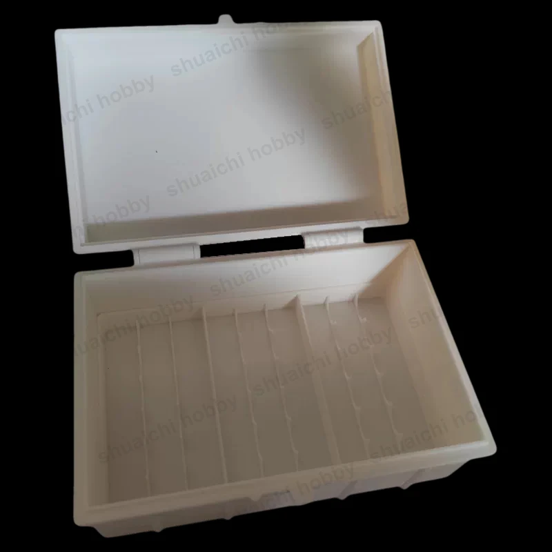1PCS 3D Printed Mini 4WD Inspection Box 78-Slots AA Battery Storage Holder Multi-function Organizer for Model Car Accessories