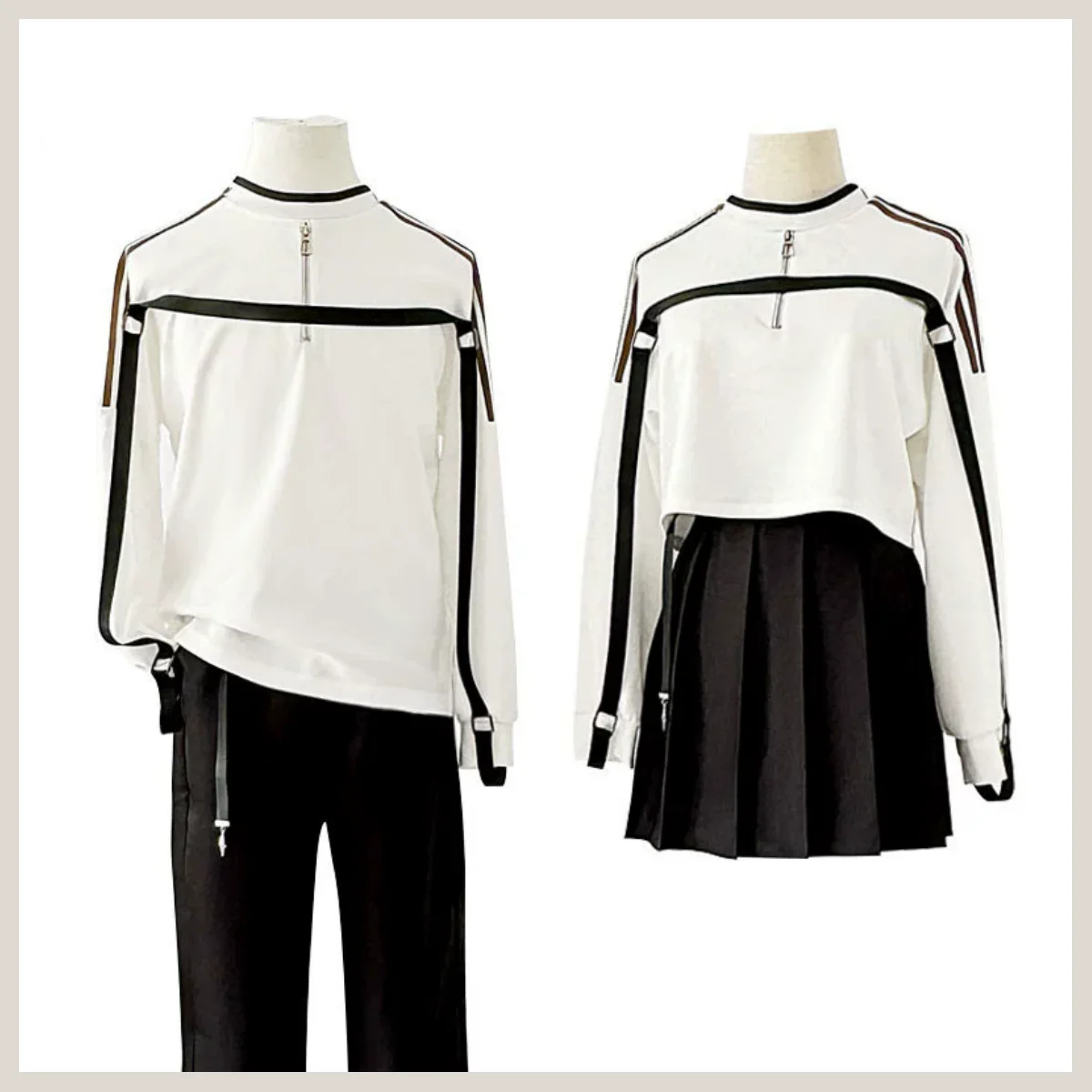 

Daily White Long Sleeves Hoodie Tops Belt Man Woman Leisure Suit Game Love And Deepspace Caleb Player Heroine Cosplay Costume