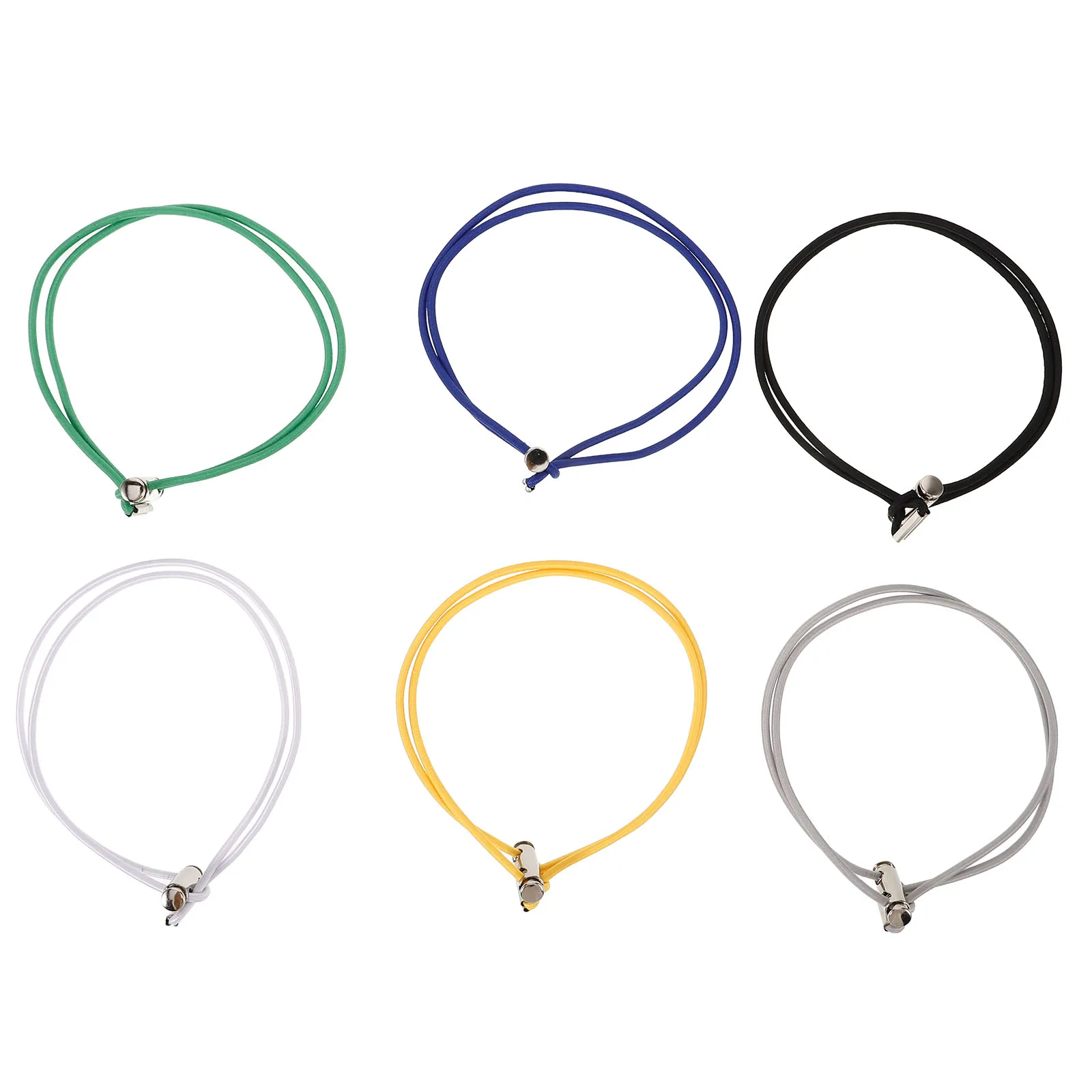 

6pcs Elastic Trash Bag Fixing Circles Anti-Fall Garbage Bin Bands Strong Household Office Kitchen Waste Bin Liner Holder