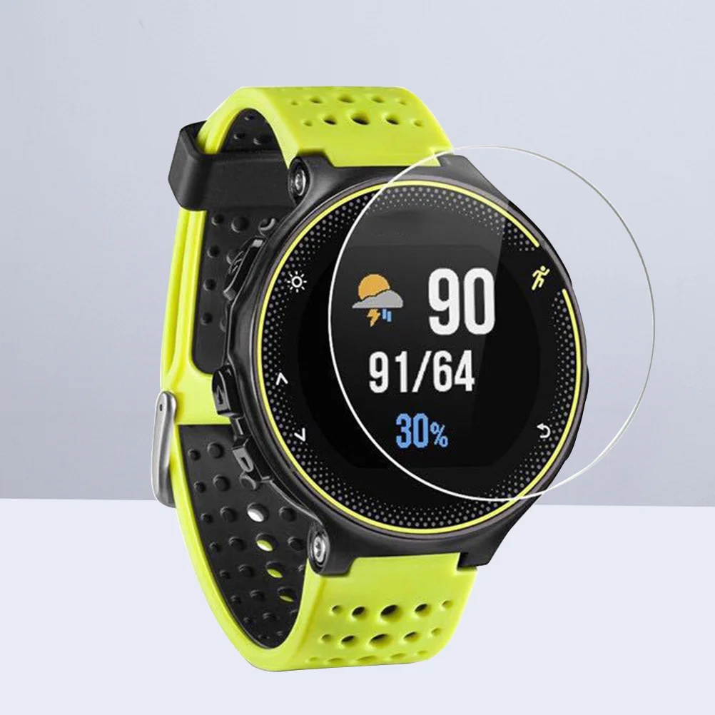 

4Pcs Explosion-Proof Tempered Glass Screen Protector Anti-Fingerprint Scratch Proof Rounded Edge for Forerunner 220