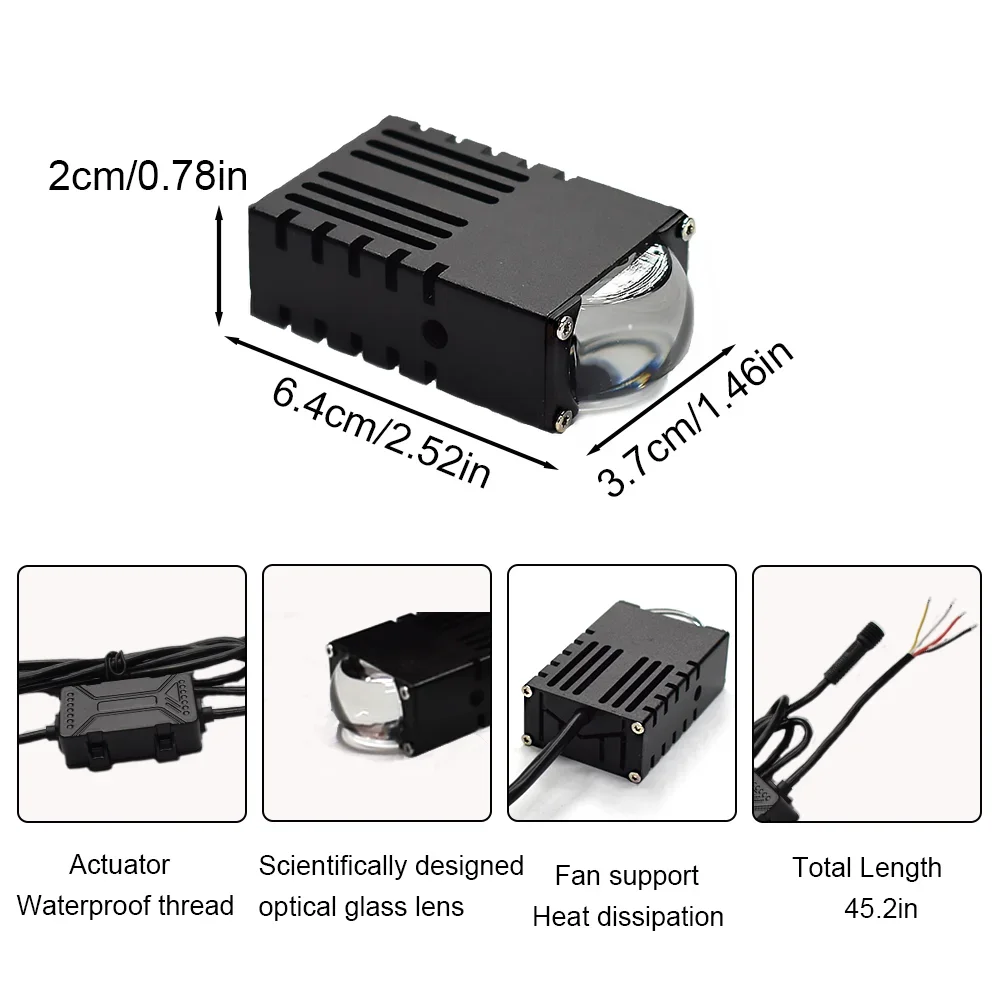Led العلوي الوفير مصابيح الضباب العارض مصباح قيادة صغير أضواء مساعدة لسيارة دراجة نارية بار الأضواء 5500K 3000k #6
