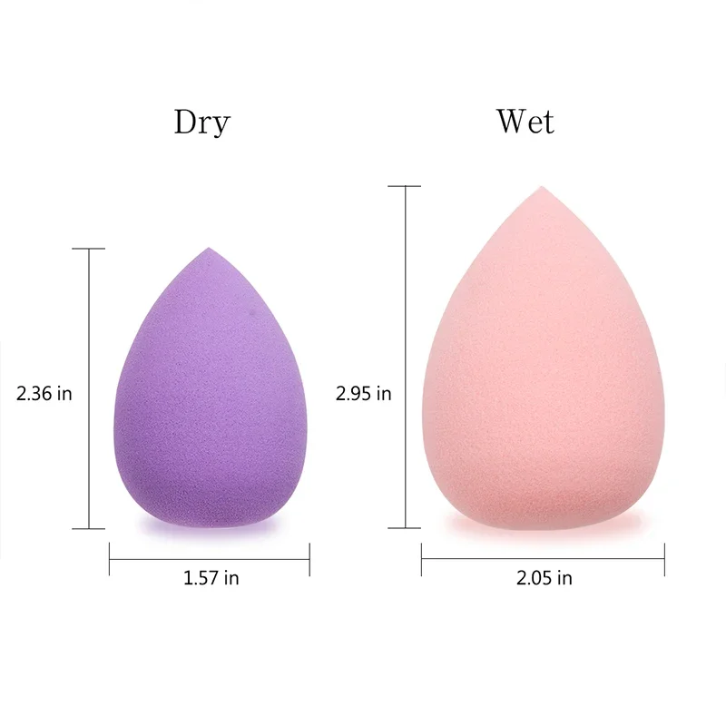 Sdotter 1 pc Makeup Sponge Water-drop Shape Foundation Concealer Sponge Mix Powder Cosmetic Puff women Make Up tools