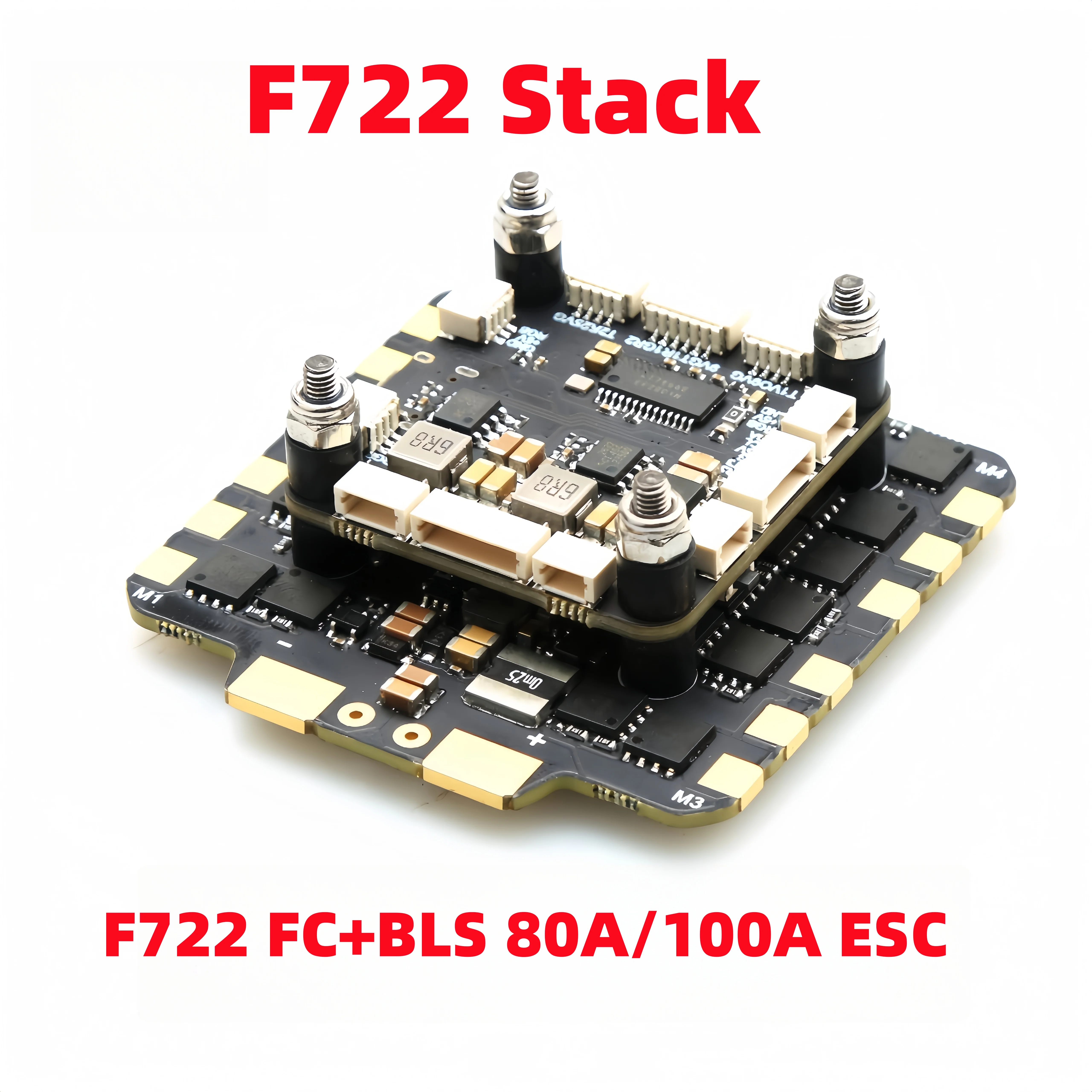 

Черный контроллер полета Brother F7 F722 4-1 80A 100A Esc Blheli-S-80A/100A 4In1 Esc Hv 3-8S для 13-дюймового 15-дюймового дрона дальнего действия