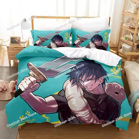 2025 Toji Fushiguro Jujutsu Kaisen Bedding Set Single Twin Full Queen King Size Bed Set Aldult Kid Bedroom Duvetcover Sets 3D An