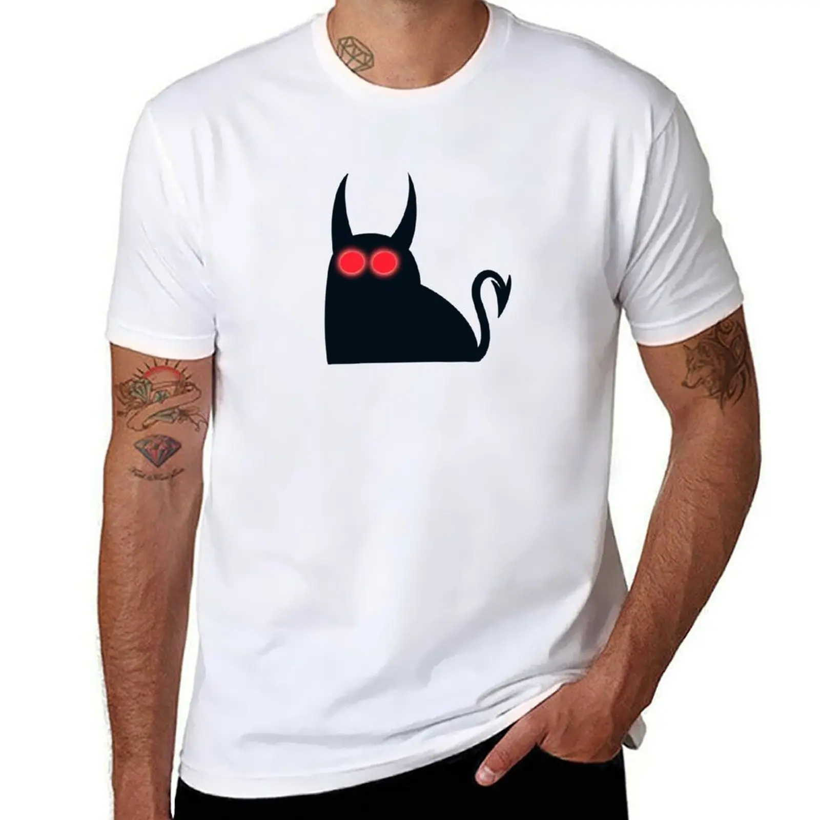 

Devilcat T-Shirt man t shirt graphic t shirts for man graphic vintage t shirt for man 100 percent cotton T-Shirt