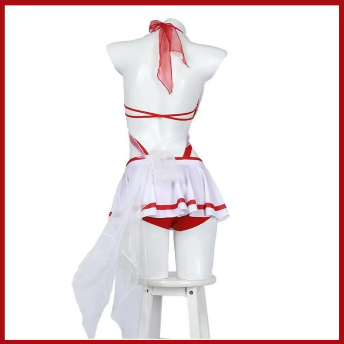 Игра Naraka: Bladepoint Tessa, карнавальный костюм, летняя вечеринка: Chishayouyang, красный, белый купальник, женский сексуальный костюм, coscos