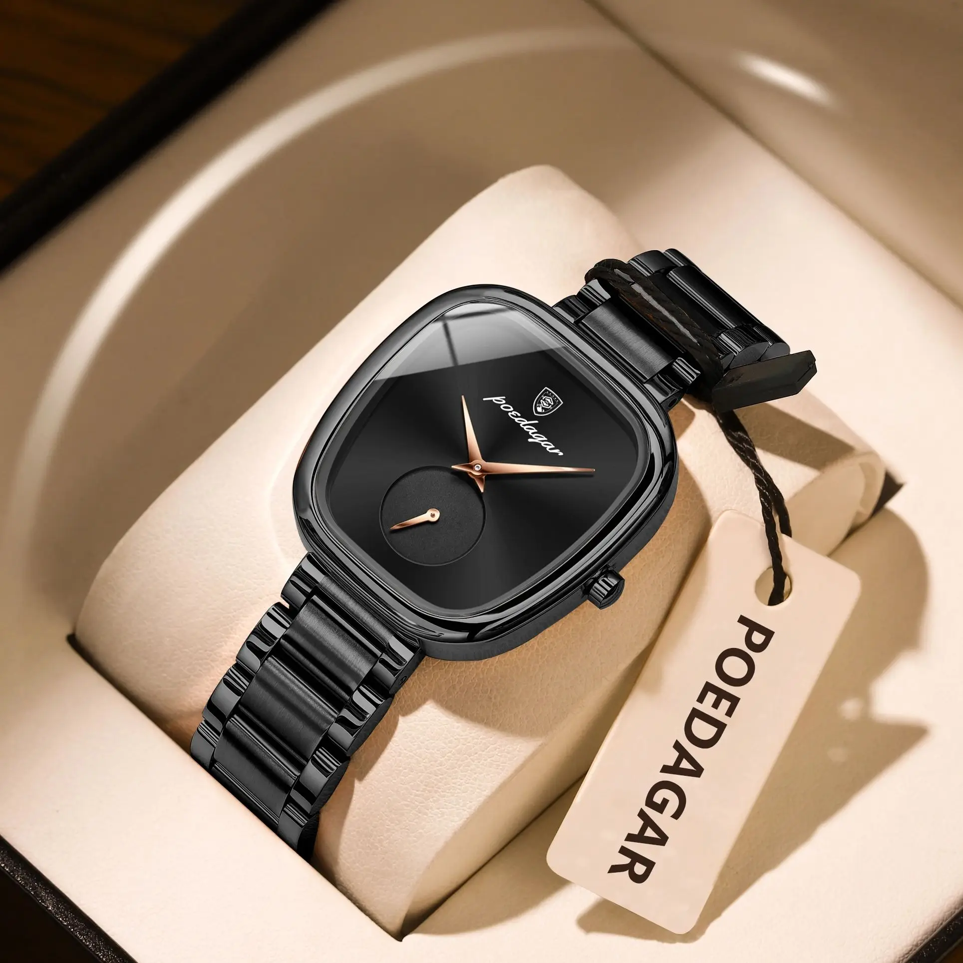 POEDAGAR Top Original Ladies Wristwatch Waterproof Stainless Steel Fashion Watch For Woman Quartz Luxury Elegant Women's Watches