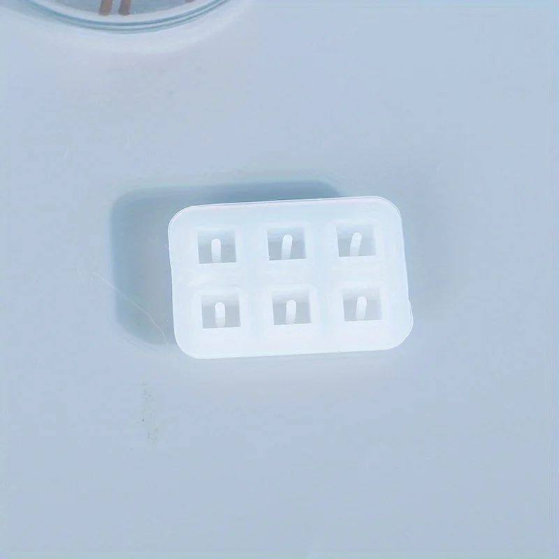 1 قطعة قالب راتنجات الايبوكسي 6 شبكة الكرة أقراط سوار صنع قالب من السيليكون DIY بها بنفسك مجوهرات اكسسوارات الحرف أدوات الخرز مربع دائري #5