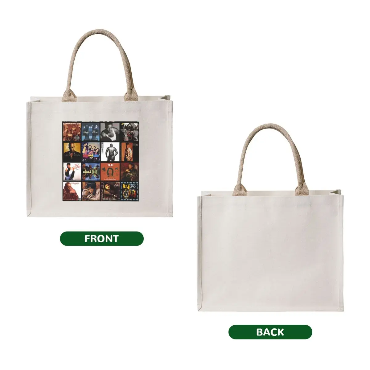 90s R&B Classics Tote Bag shoping bag Big bag women canvas shopping