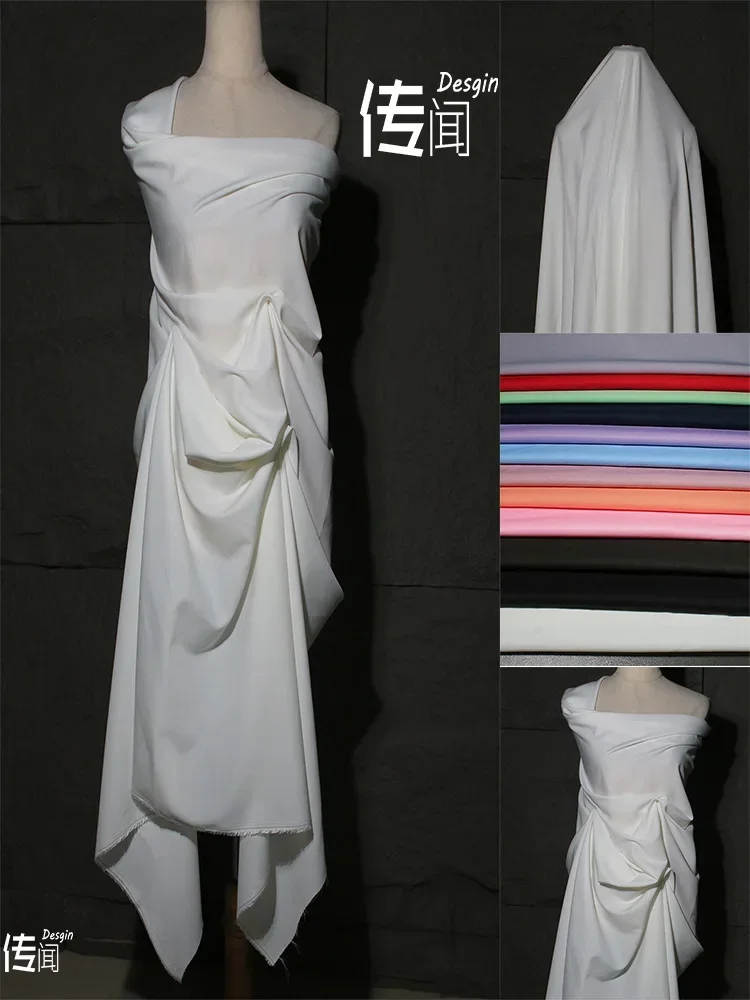 

Саржа Рубашка Ткань Весна Осень Полиэстер Материал Костюм Платье Драпировка Одежда Дизайнерская Ткань Материал для Одежды на метр