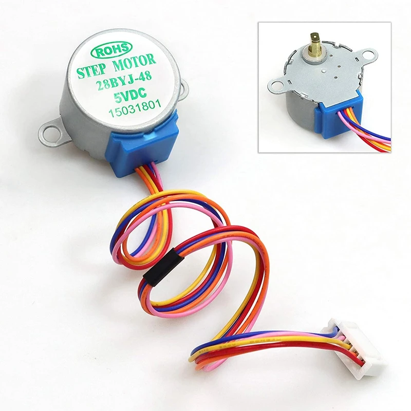 5Pcs 28BYJ-48 Motor Stepper Motor ULN2003 5V Driver Board With Plug Adapter Terminal Block 40Pin Connector Cable