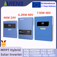 11KW 6.2KW 4KW Solar Inverter Hybrid Off Grid On Grid Inverter MPPT 100A/120A/160A Solar Charge Controller Apply for Solar Panel