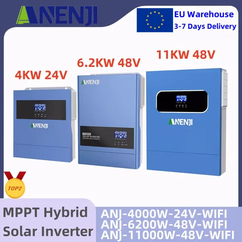 11KW 6.2KW 4KW 태양광 인버터 하이브리드 오프 그리드 온 그리드 인버터 MPPT 100A/120A/160A 태양광 충전 컨트롤러 태양광 패널 적용