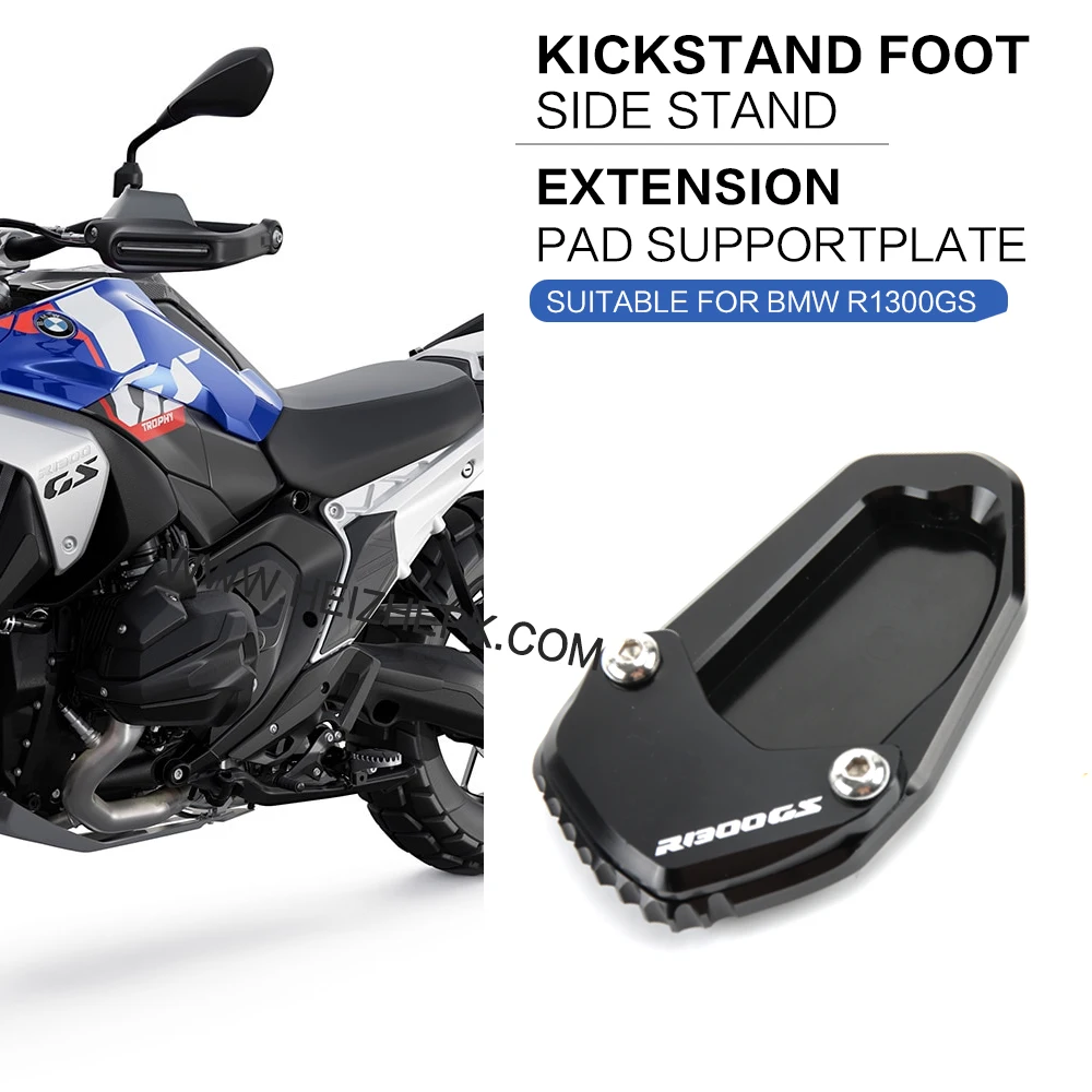 

Motorcycle NEW Kickstand Foot Pad SupportFor BMW GS1300 R 1300 GS CNC Side Stand Enlarge Extension R1300GS ADV Adventure 2024-