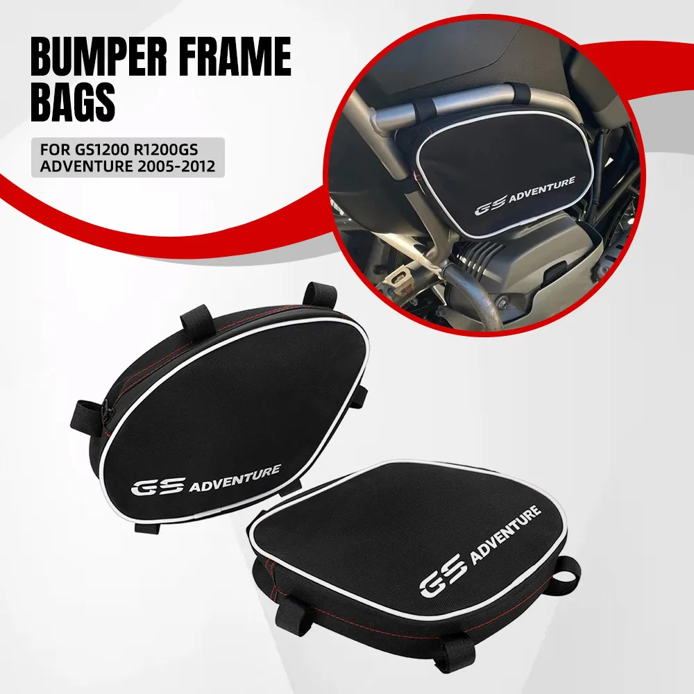 

For BMW GS1200 R1200GS Adventure 2005 2006 2007 2008 2009 2010 2011 2012 Frame Crash Bar Bag Storage Travel Tool Waterproof Bags