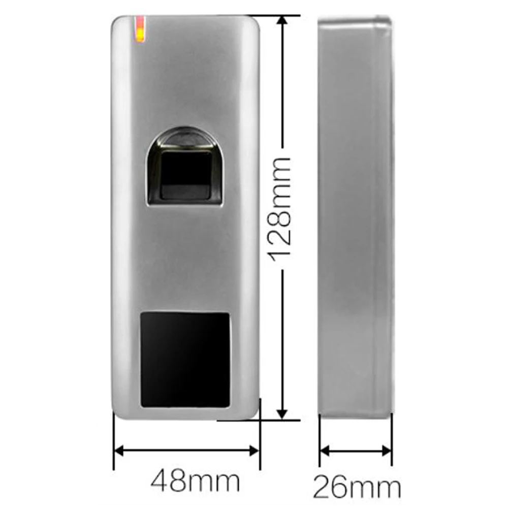 Metal Biometric Fingerprint Standalone Access Control System Rfid 125khz Reader Door Access Control Waterproof IP66 1000 Users