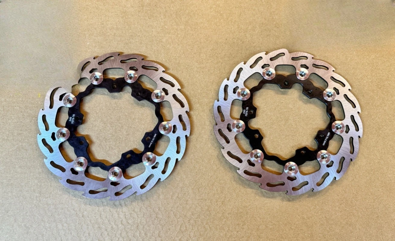 Suitable for Qiulong Jitong modified 3.5mm brake disc, Jitong flame disc Qiulong Jitong brake disc, size 245 mm