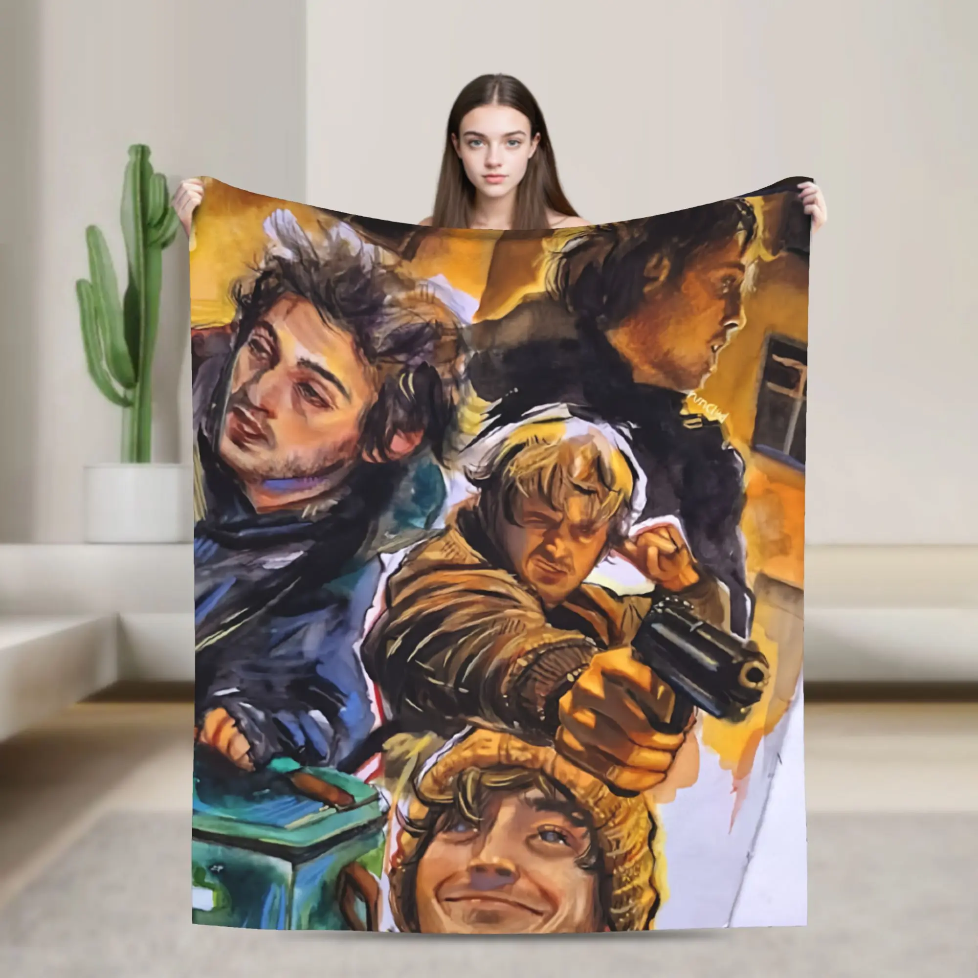 Bryan Austin Abrams Blanket Fleece All Season R-Residents Halloween Film Portable Warm Throw Blanket for Bed Bedroom Bedspread