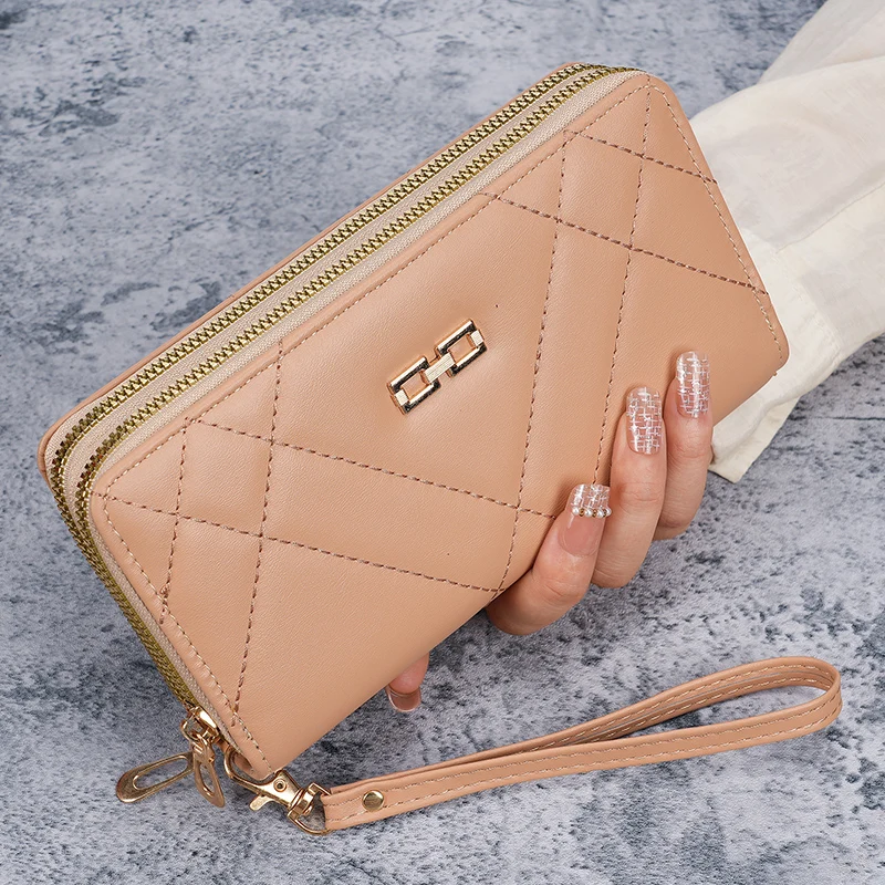 New ladies purse clutch bag fashion fresh large-capacity female purse explosions cross-border mobile phone coin purse rhombus.
