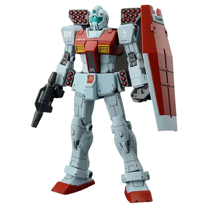 Bandai Original Gundam ชุด Hg TRGM-79 GM (SHOULDRE CANNON/MISSILE POD) ตัวเลขการกระทําของเล่นสะสมเครื่องประดับของขวัญ