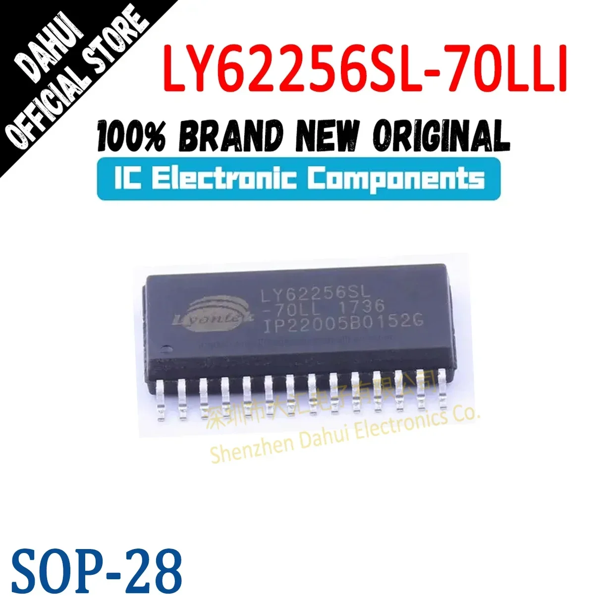 

(1Piece) 100% New Original LY62256SL-70LLI LY LY62256 LY62256SL LY62256SL-70 SOP28