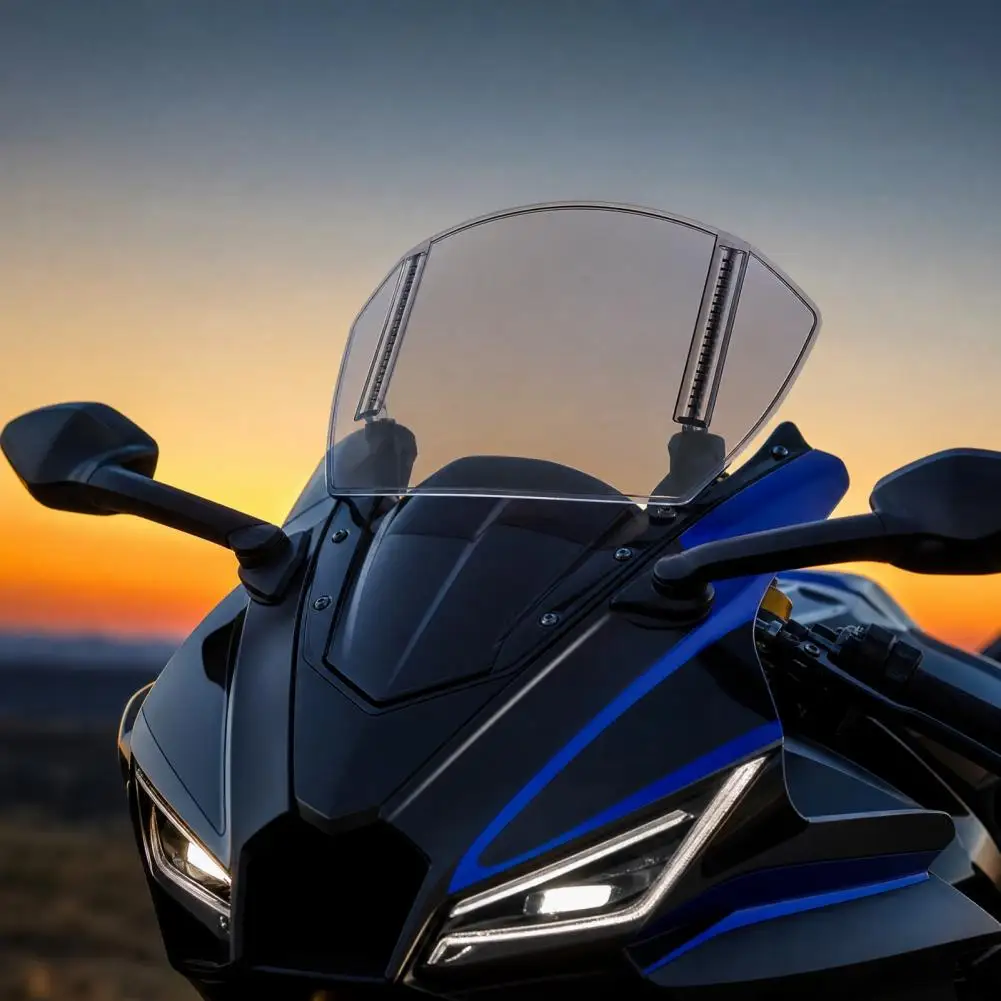 Picture 5: Motorcycle Windscreen Universal Motorcycles Windshield, Adjustable Wind Deflector, Clip Style Windshield for Honda / for Suzuki