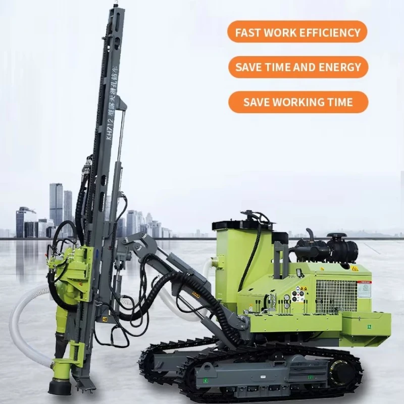 Down-the-hole Drill, Snap-on Drill Bit Design Reduces Downtime, Multi-mode Impact Force, Suitable for Mining and Tunneling