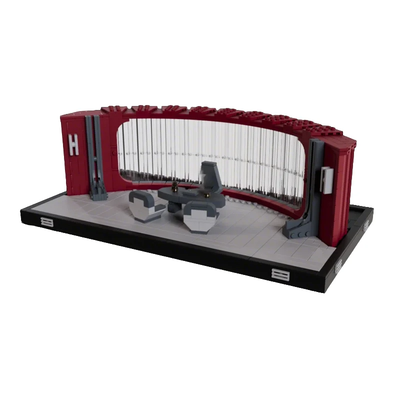 1019 pièces MOC Modèle de bataille spatiale : Arrêt du Sénat et Palpatine au Bureau, Blocs de construction, Jouets d'architecture, Idée cadeau de Noël pour enfants, DIY