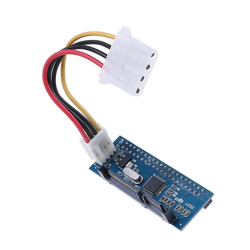 IDE To SATA Adapter Blue PC+Metal SATA Adapter PATA IDE 40Pin To SATA 22Pin Hard Drive Connector